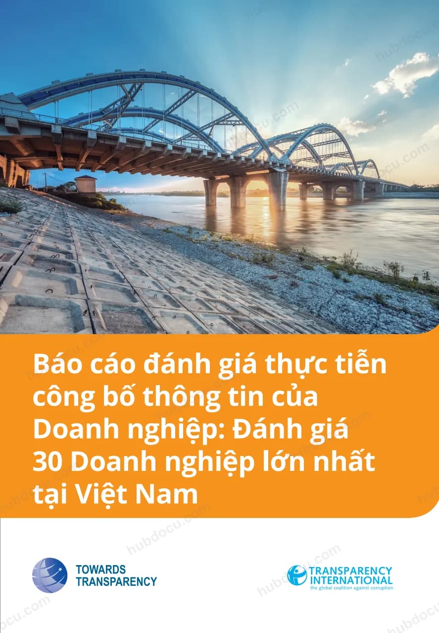 Báo cáo đánh giá thực tiễn công bố thông tin của Doanh nghiệp Đánh giá 30 Doanh nghiệp lớn nhất tại Việt Nam