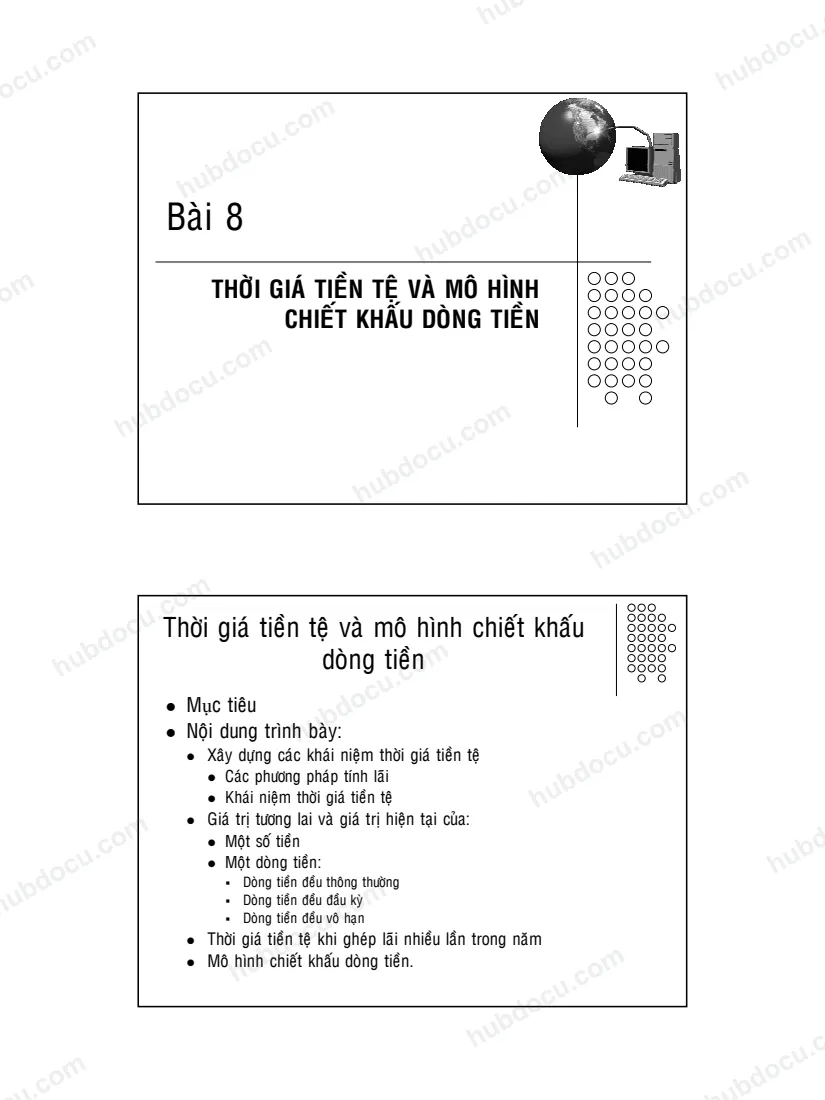 Thời giá tiền tệ và mô hình chiết khấu dòng tiền