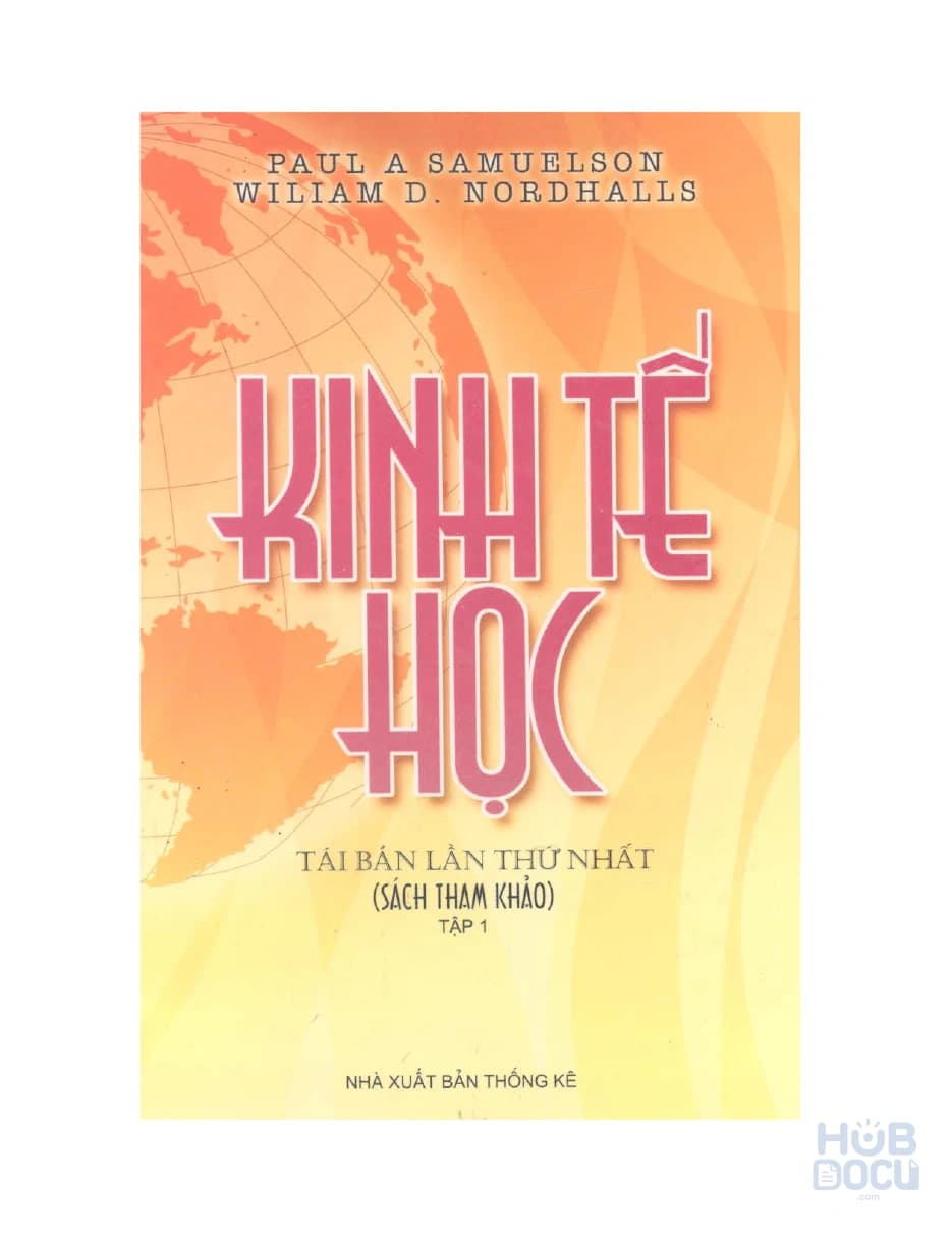 Giáo trình Kinh tế học đại cương - Paul A Samuelson (Tập 1)