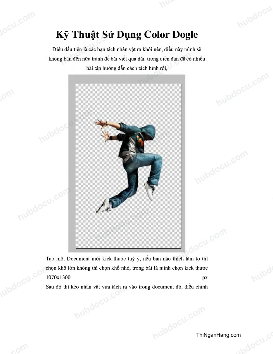 Kỹ thuật sử dụng Color Dogle