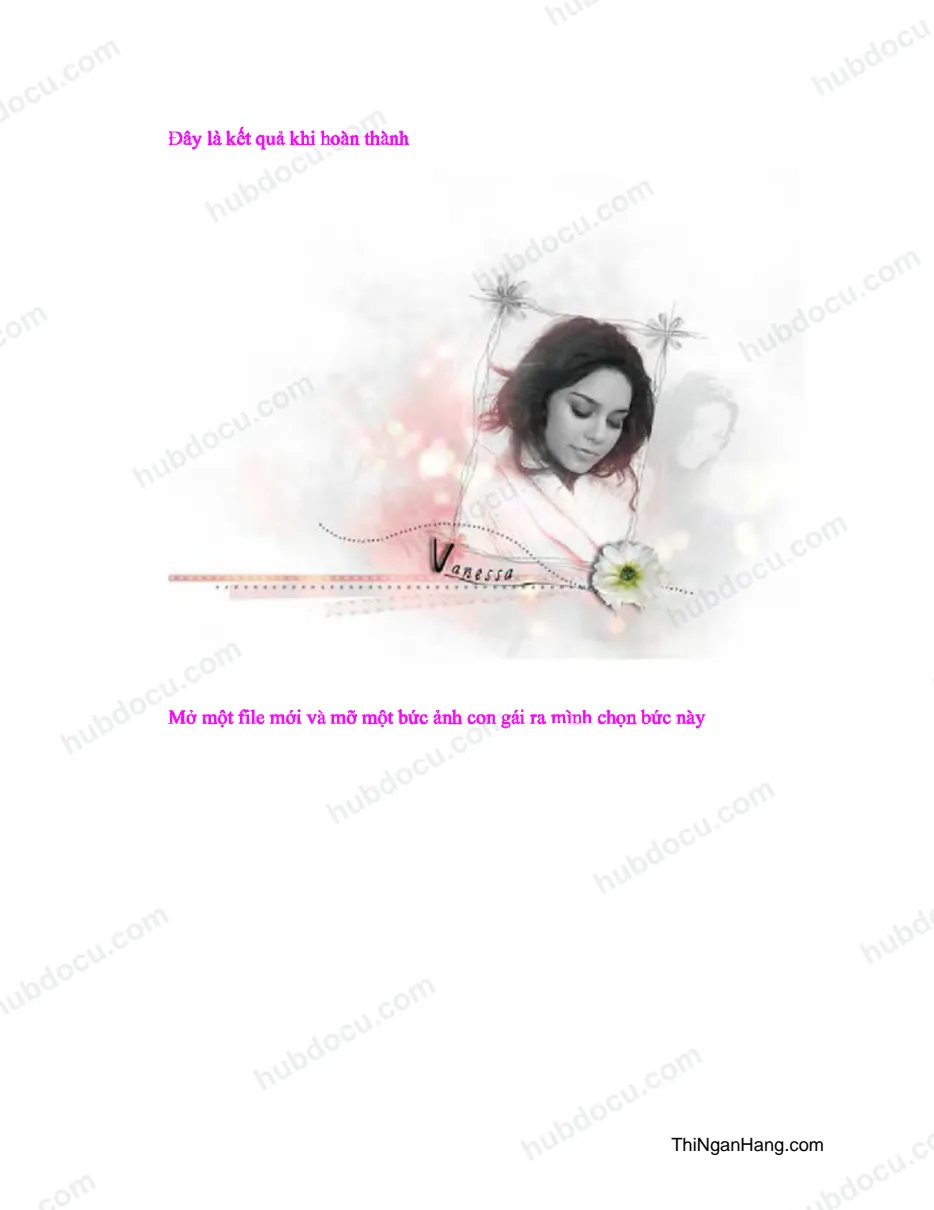 Chỉnh sửa photoshop ảnh chân dung phong cách vàng nhạt