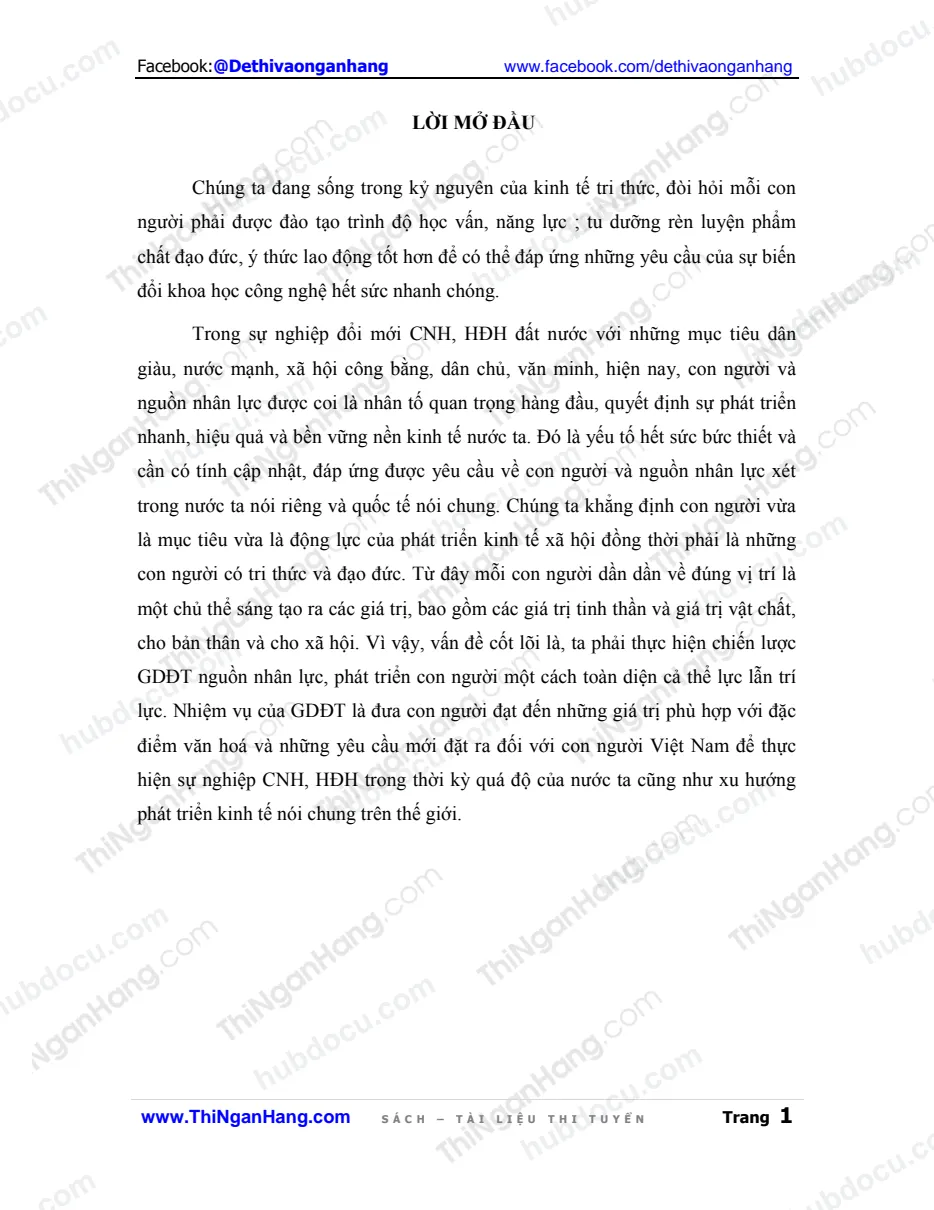 Tiểu luận - Nhân tố con người trong lực lượng sản xuất với chiến lược phát triển giáo dục đào tạo nguồn nhân lực theo hướng công nghiệp hoá, hiện đại hoá ở việt nam trong thời kỳ quá độ