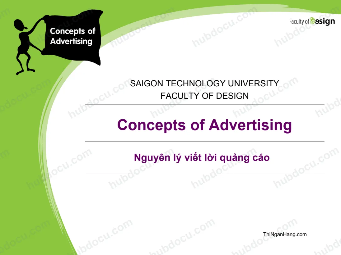 Nguyên lý viết lời quảng cáo (Concepts of Advertising)