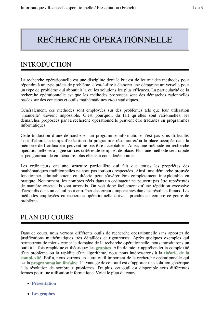 Operations research (Nghiên cứu vận hành)