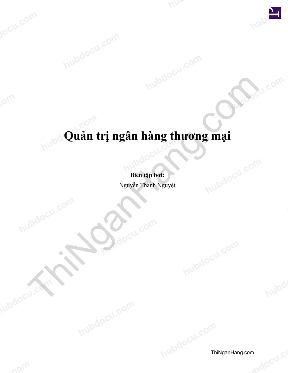Quản trị ngân hàng thương mại (Full 157 trang)