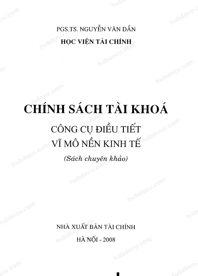 chính sách tài khóa và công cụ điều tiết Vĩ mô