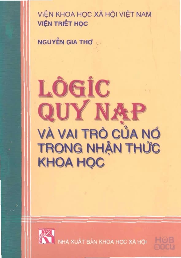 Nhatbook Logic quy nap va vai tro cua no Nguyen Gia Tho 2005
