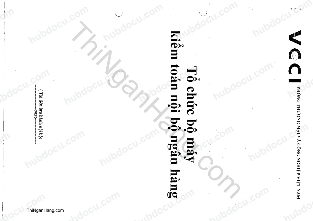 Tổ chức bộ máy Kiểm toán nội bộ trong ngân hàng (VCCI)