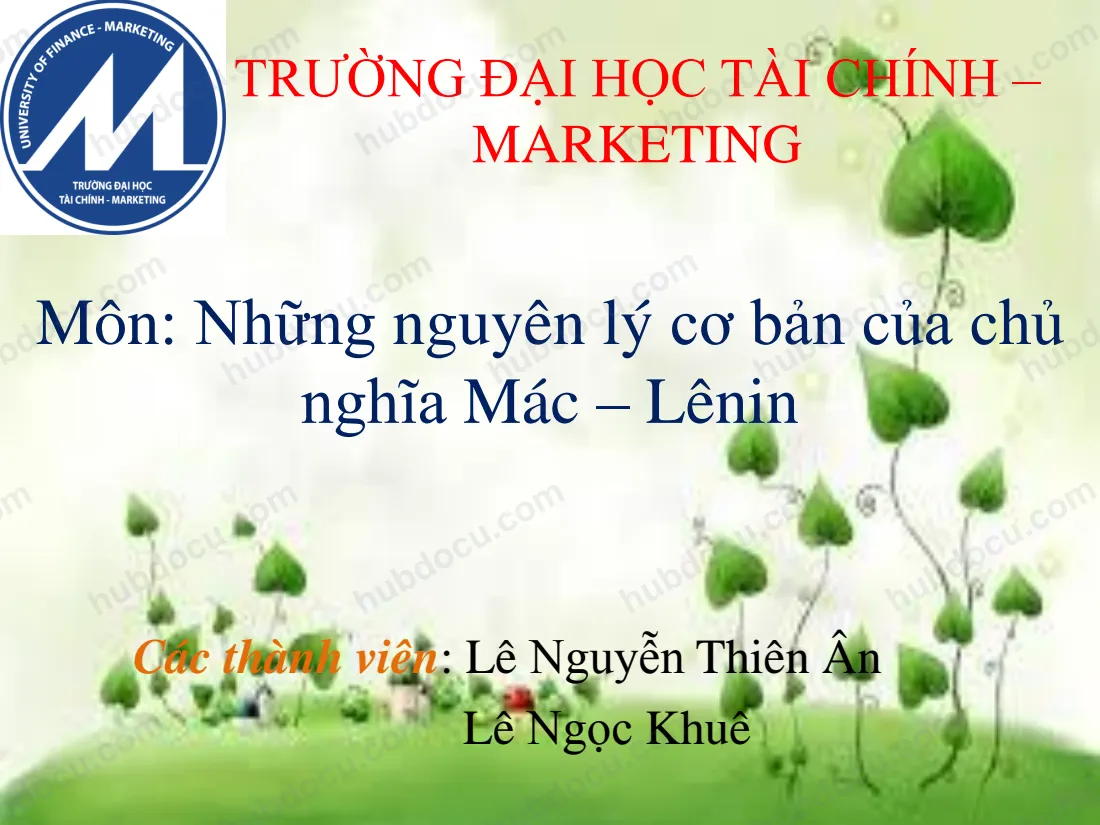 Quan hệ biện chứng giữa Chất và Lượng - Slide Chủ nghĩa Mác-Lênin