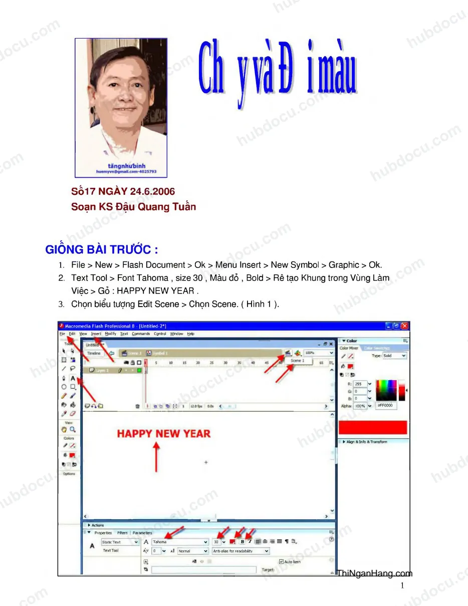 Chạy và đổi màu