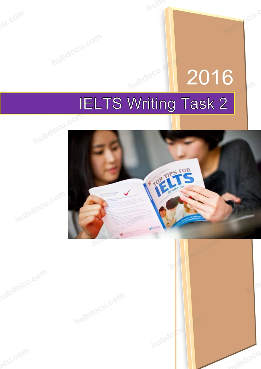 IELTS Writing Task 2 - 2016