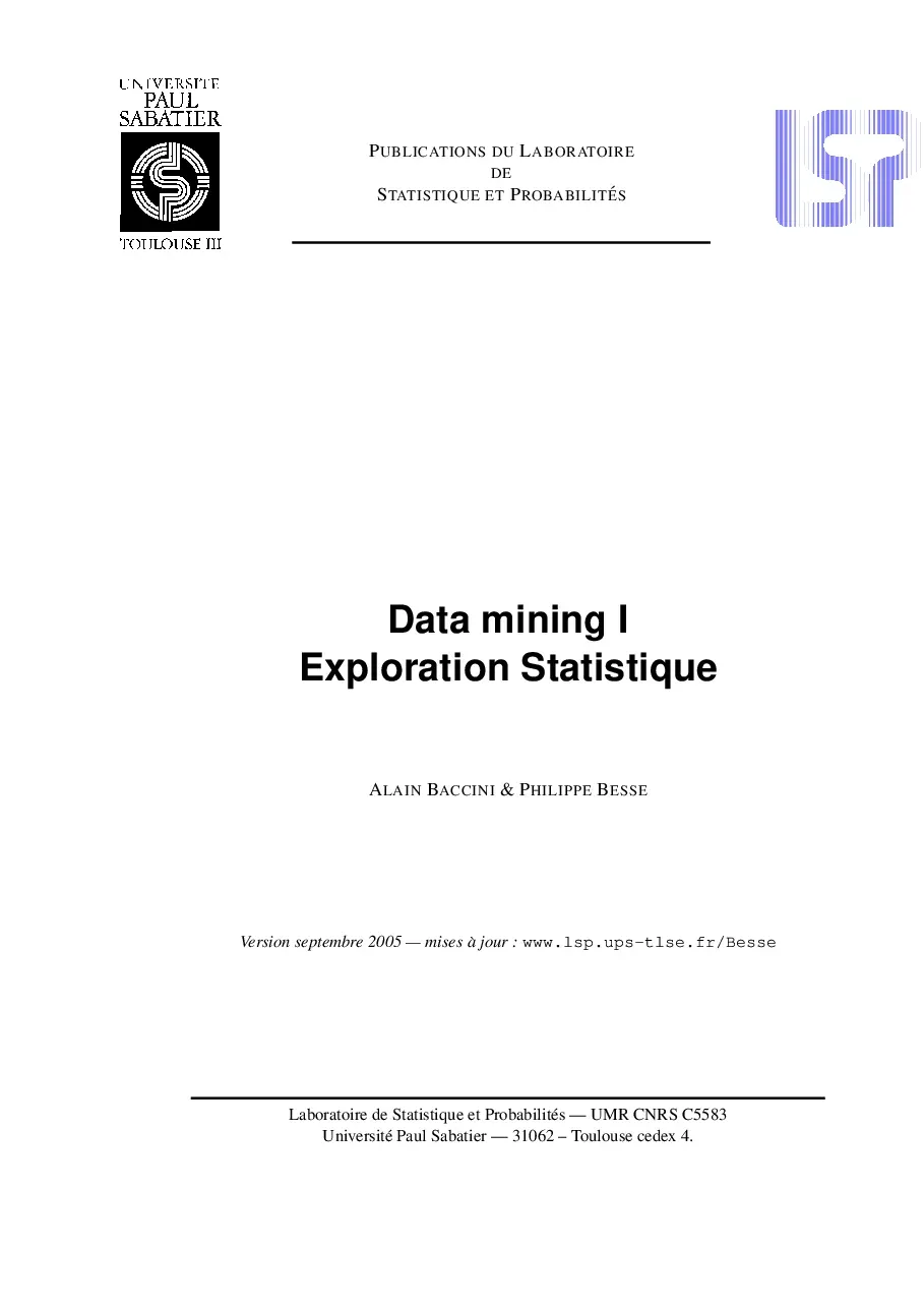 Data mining Exploration Statistique (Khai phá dữ liệu)