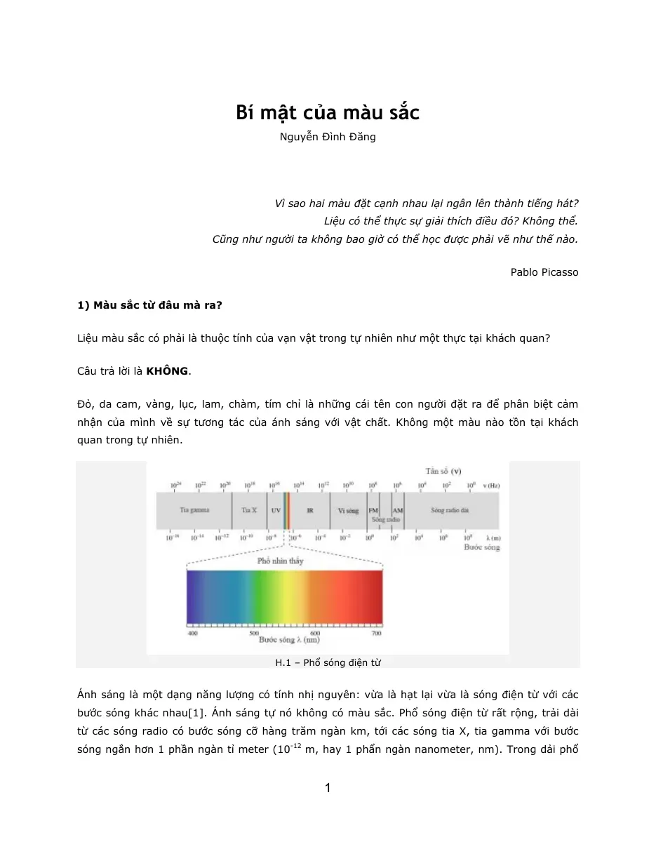Bí mật của màu sắc