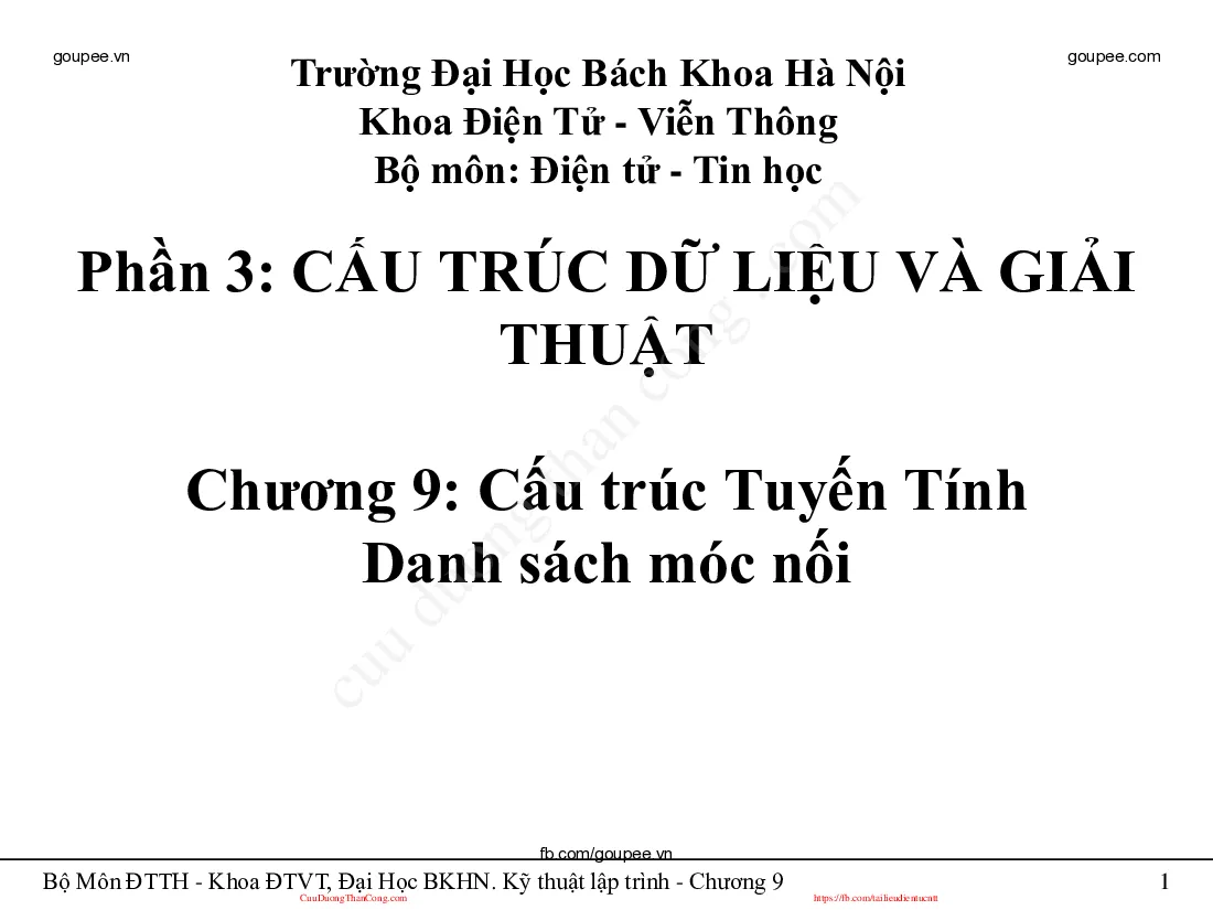 Ngôn ngữ lập trình - Chương 9.3 (HUST)