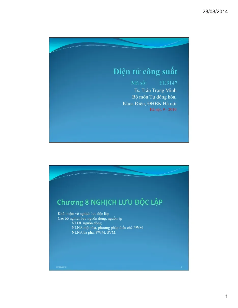 Nghịch lưu độc lập (Chương 8) - Trần Trọng Minh