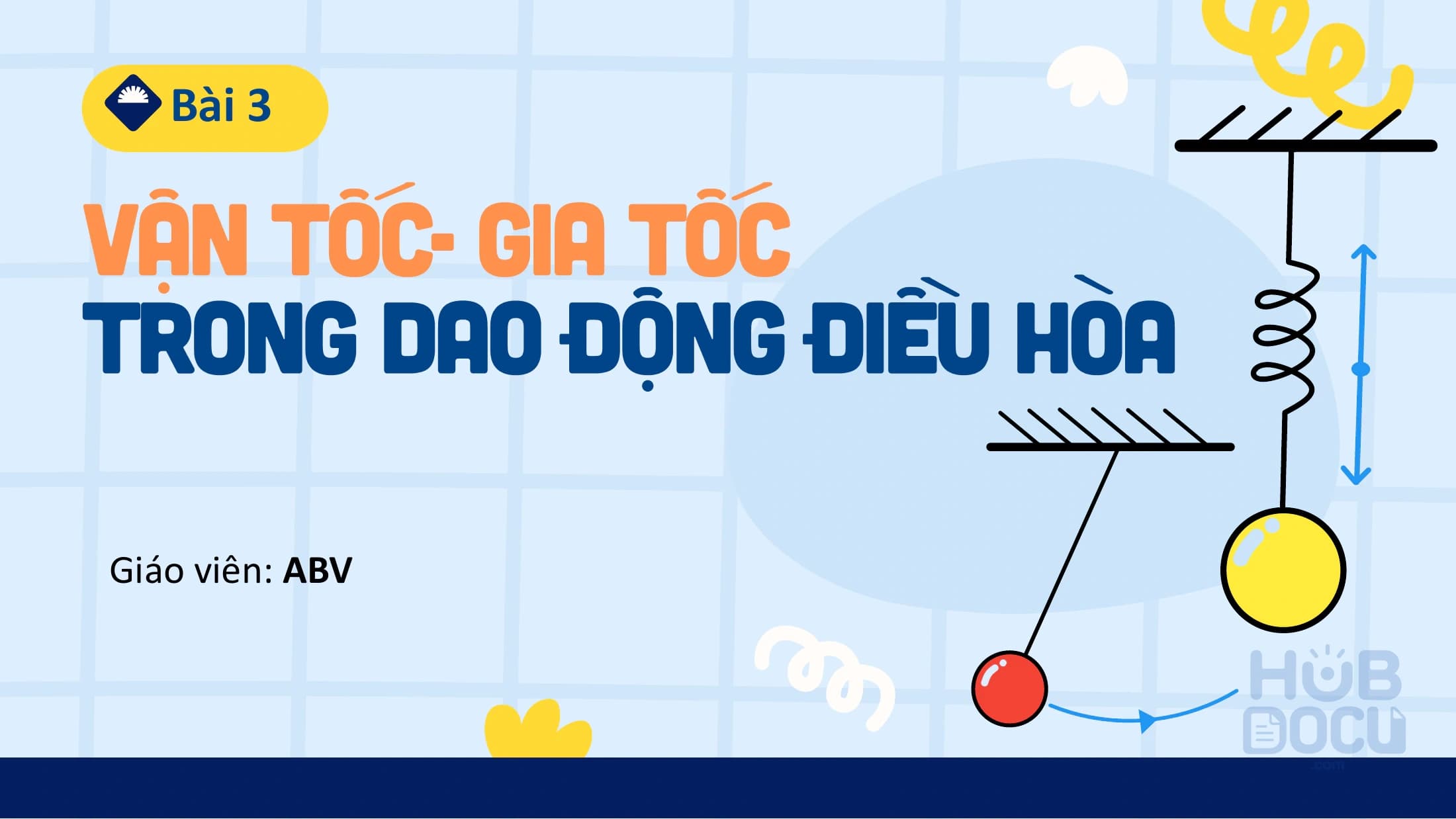 Dtg- vật lý 11- KNTT- bài 3- vận tốc- gia tốc trong dao động điều hòa