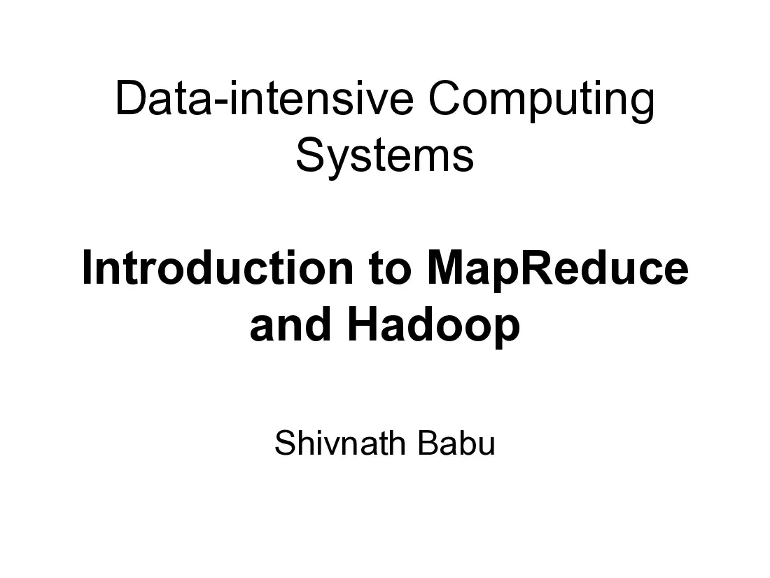 Intro to Mapreduce (02) (Giới thiệu về MapReduce và Hadoop) (Tiếng Anh)