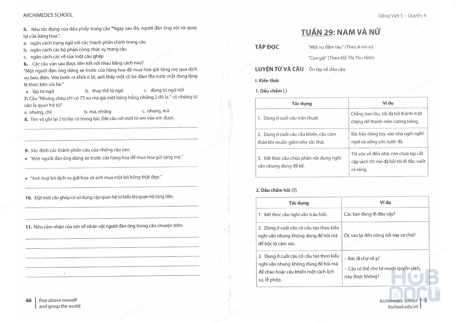 Tiếng việt Lớp 5 (Quyển 4) - Archimedes Books