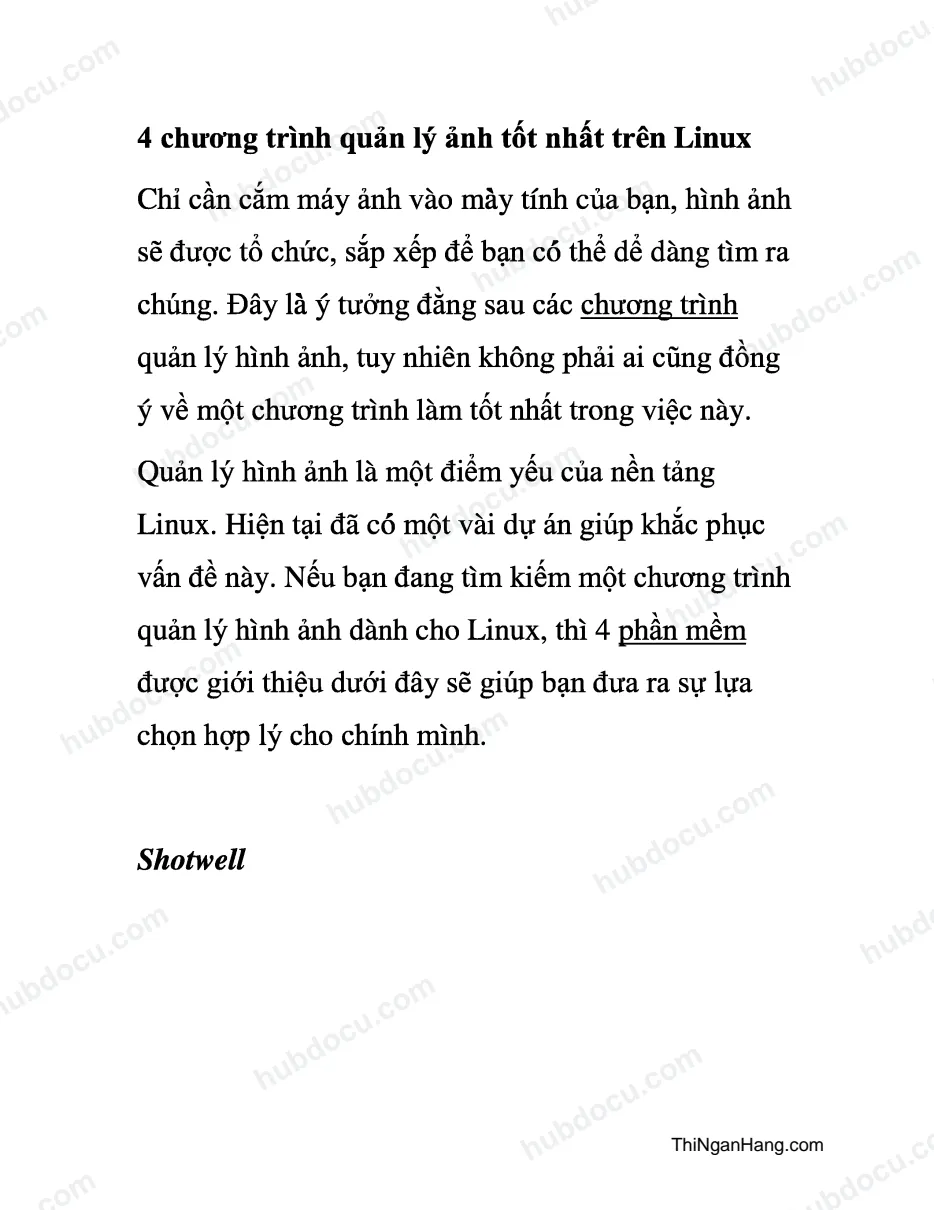 4 chương trình Quản lý ảnh tốt nhất trên Linux
