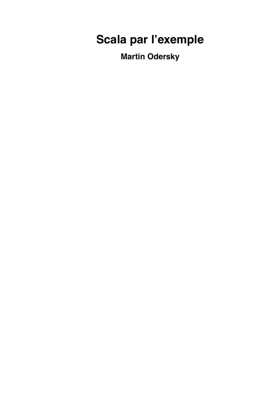 Scala By Example (Ngôn ngữ Scala qua ví dụ) - Martin Odersky