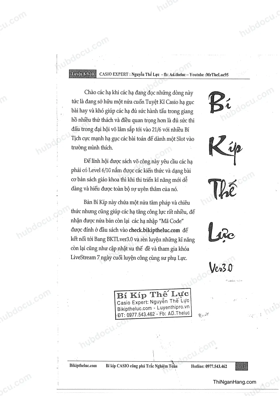 Bí kíp Thế Lực ver 3.0 - Nguyễn Thế Lực