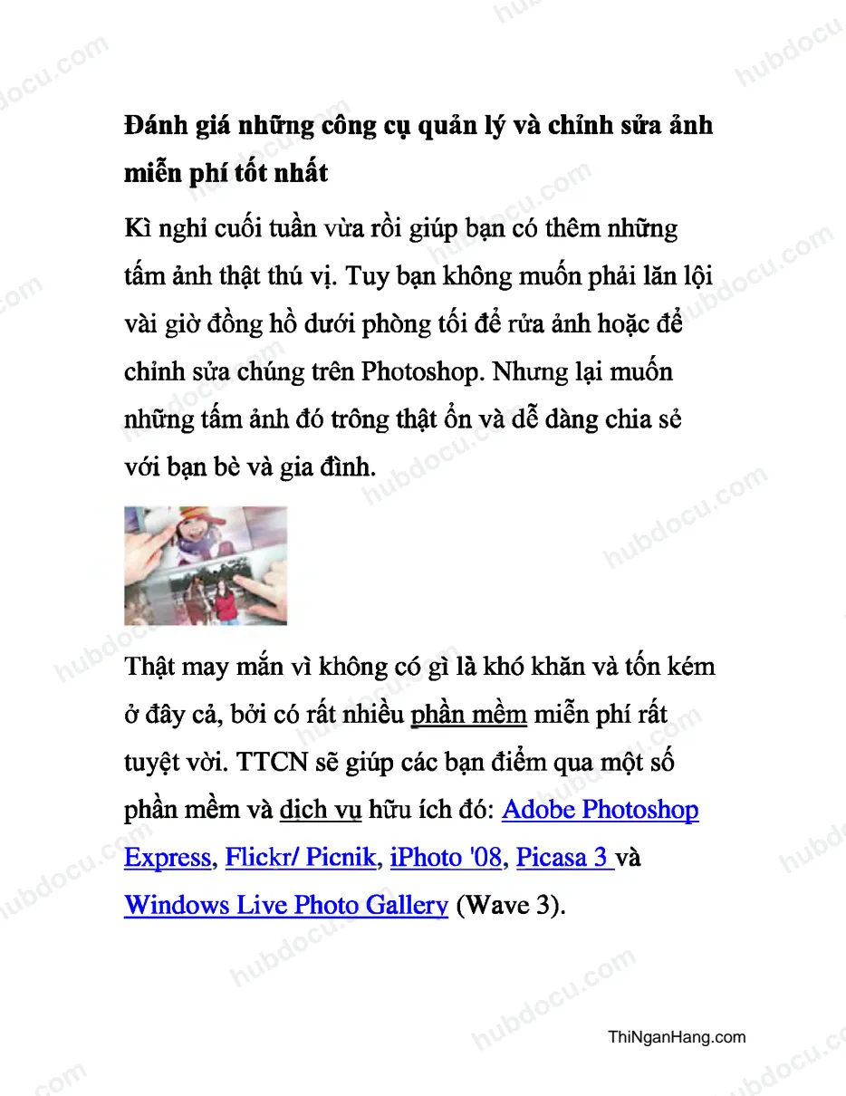 Đánh giá những công cụ quản lý và chỉnh sửa ảnh miễn phí tốt nhất