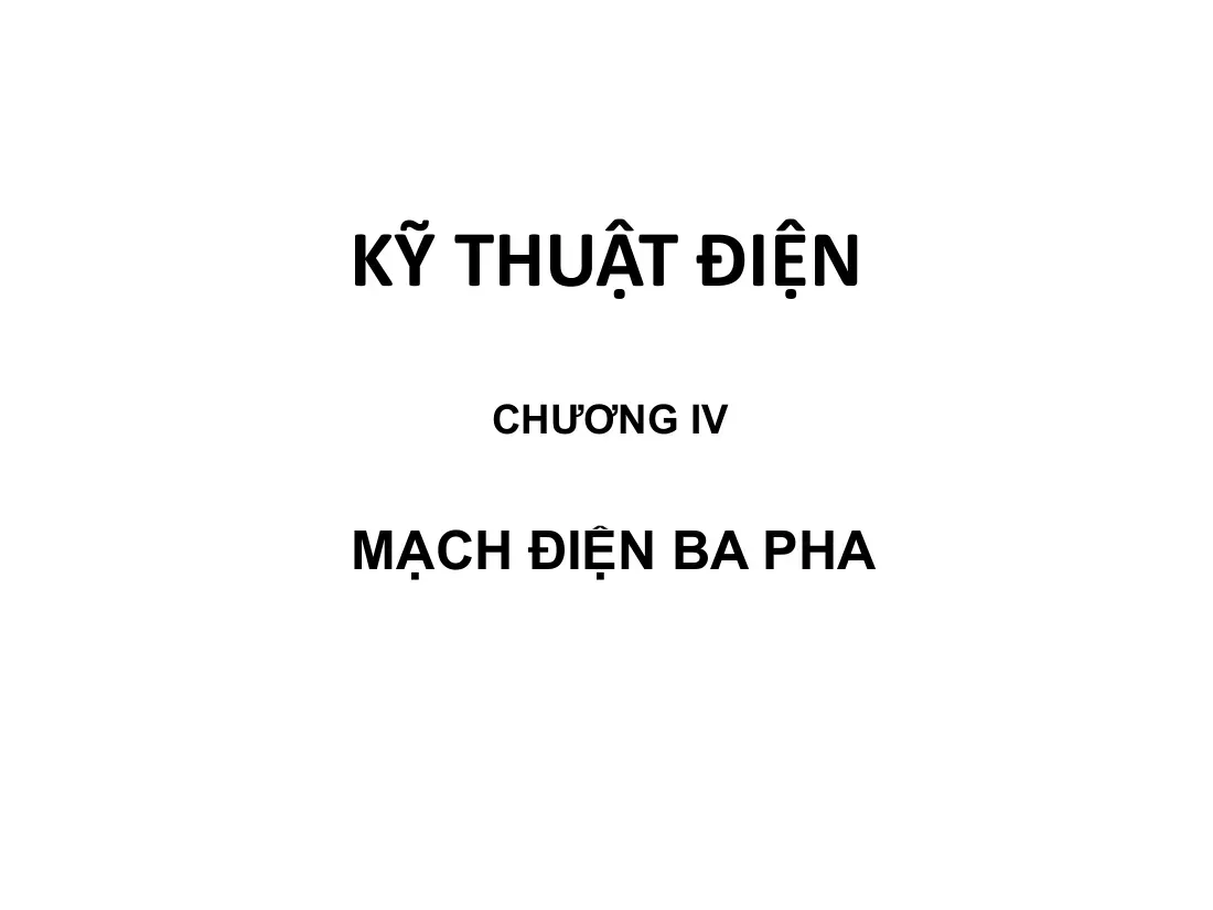 Bai giang Ky thuat Dien Chuong 4