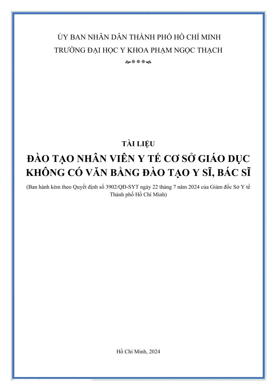 Tài liệu đào tạo nhân viên y tế cơ sở giáo dục (BÀI 1) - PGS.TS.BS.Nguyễn Thanh Hiệp, TS.BS.Nguyễn Nam Hà