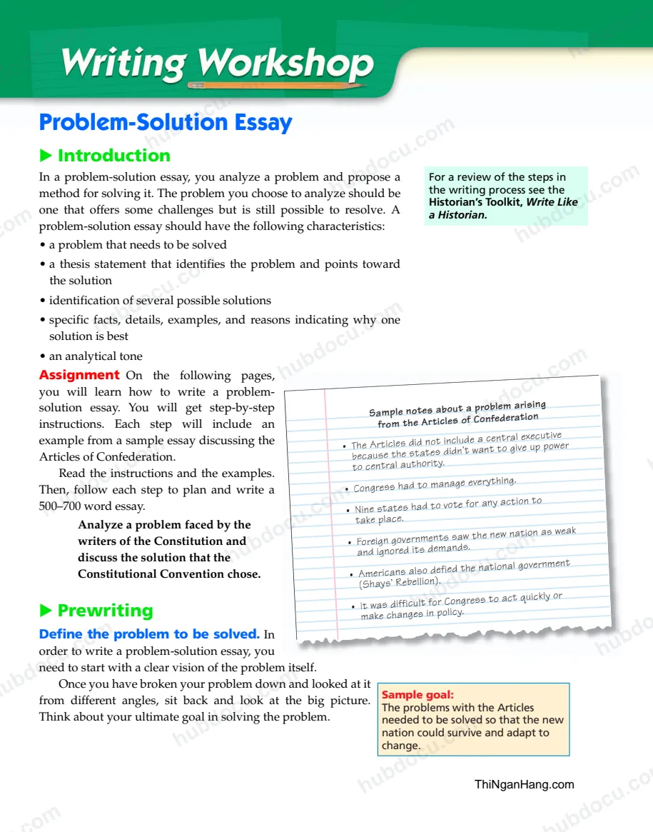 Problem Solution Essay