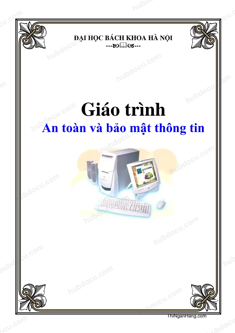 Giáo trình an toàn và Bảo mật thông tin - ĐH Bách Khoa Hà Nội