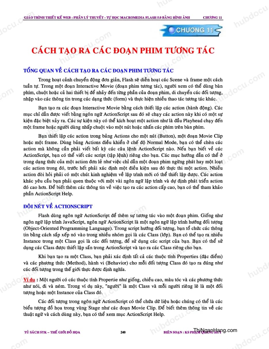 Cách tạo ra các đoạn phim tương tác
