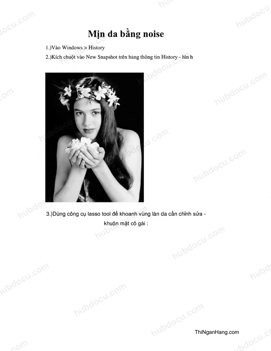 Làm mịn da bằng noise
