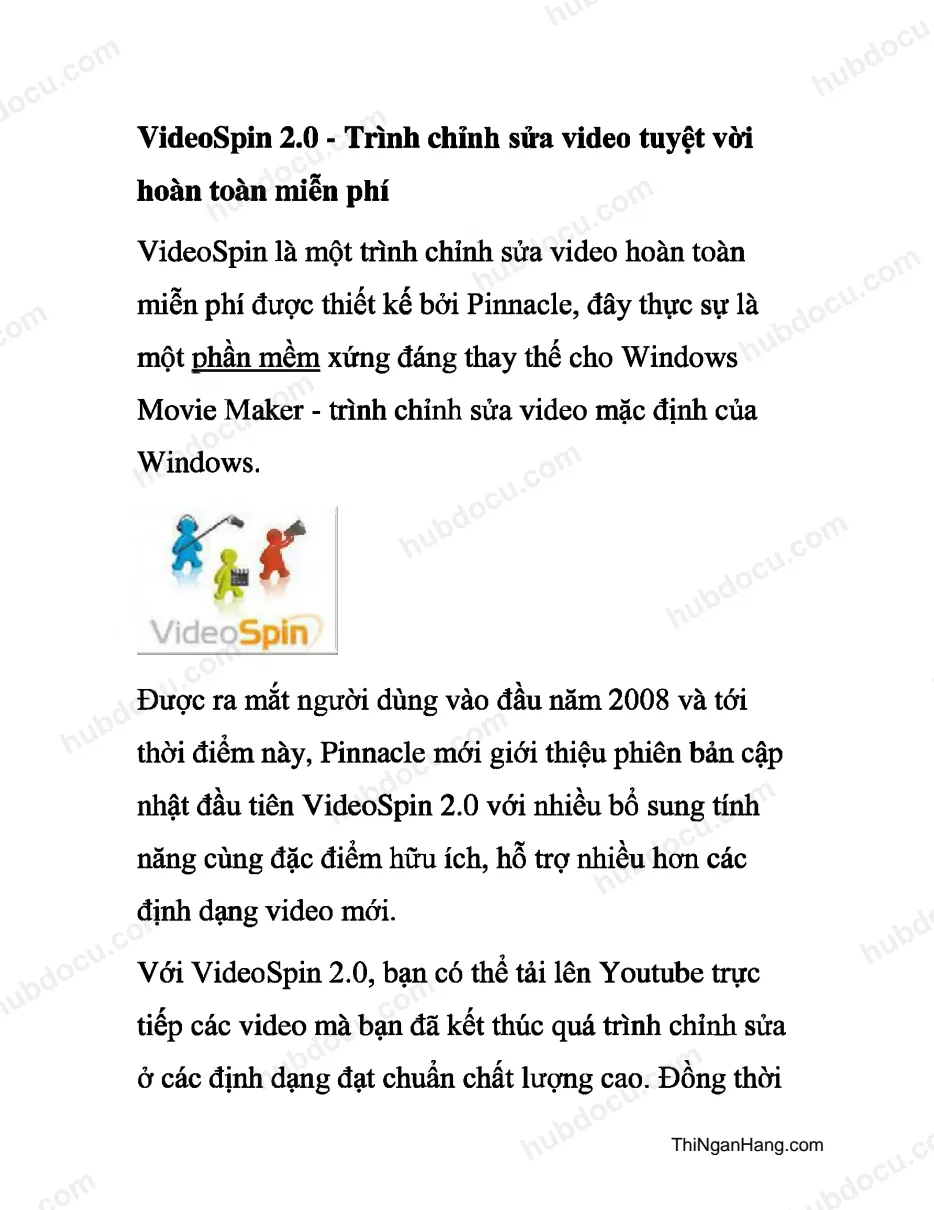 VideoSpin 2.0 - Trình chỉnh sửa video tuyệt vời hoàn toàn miễn phí