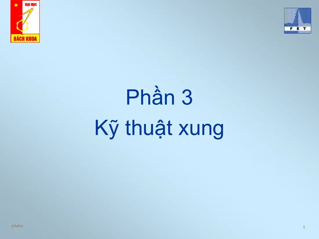 Các loại mạch tạo xung vuông - Kỹ thuật xung