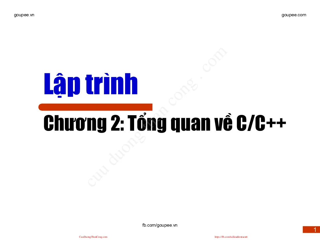 Ngôn ngữ lập trình - Chapter 2 (HUST) Thầy Vũ Song Tùng