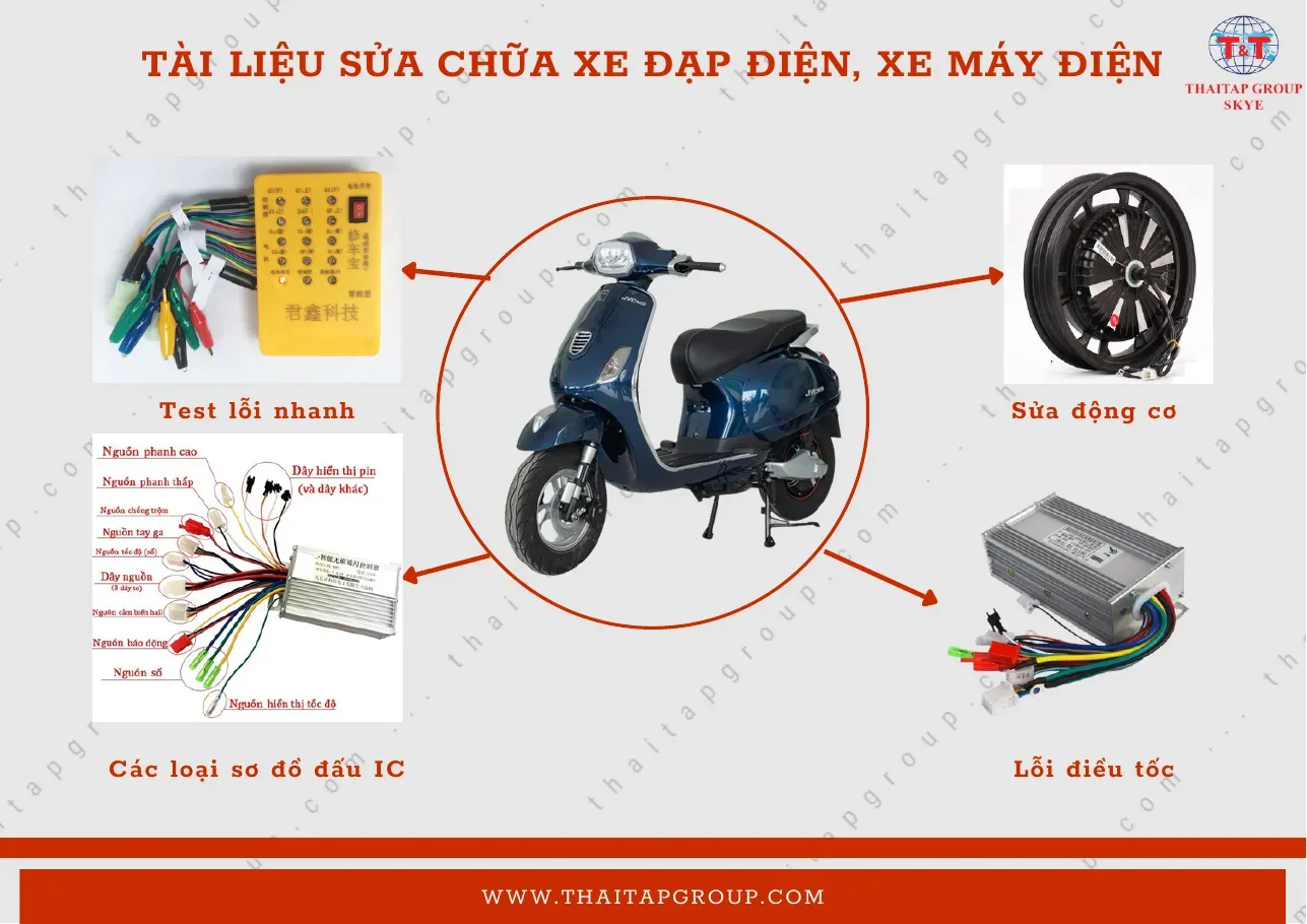 Tài liệu sữa chữa xe đạp, xe máy điện
