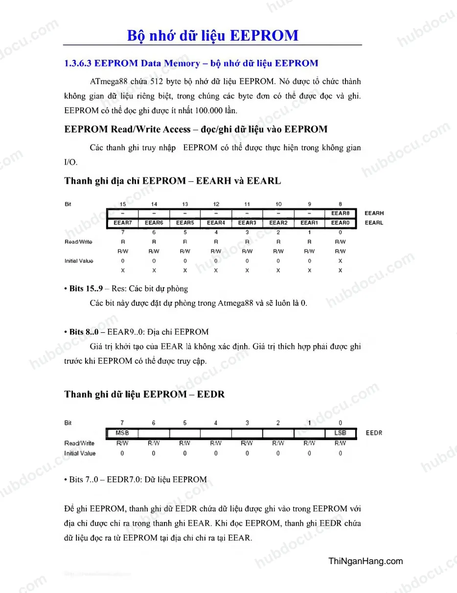Bộ nhớ dữ liệu eeprom