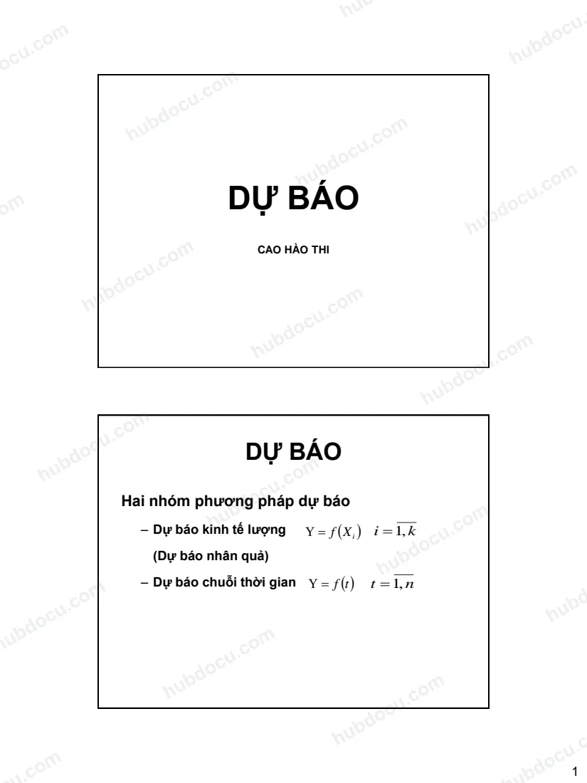 Dự báo - Cao Hào Thi