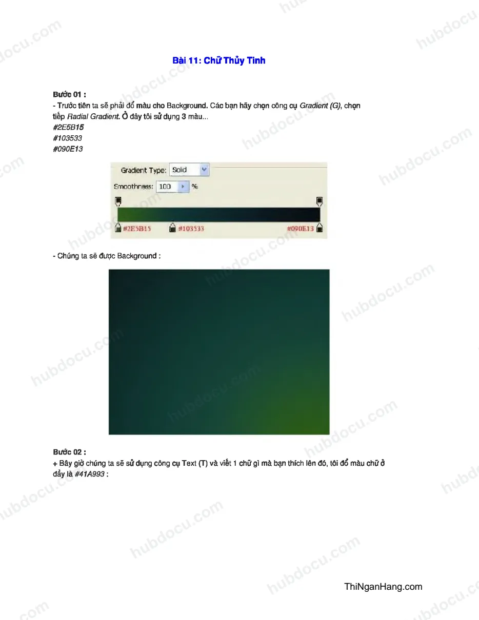 Tạo chữ thủy tinh trong Photoshop