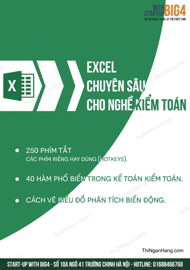 (EBook) Excel chuyên sâu cho Kiểm toán viên