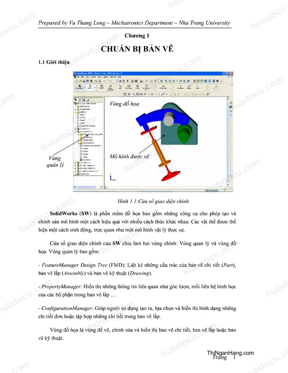 Chuẩn bị bản vẽ