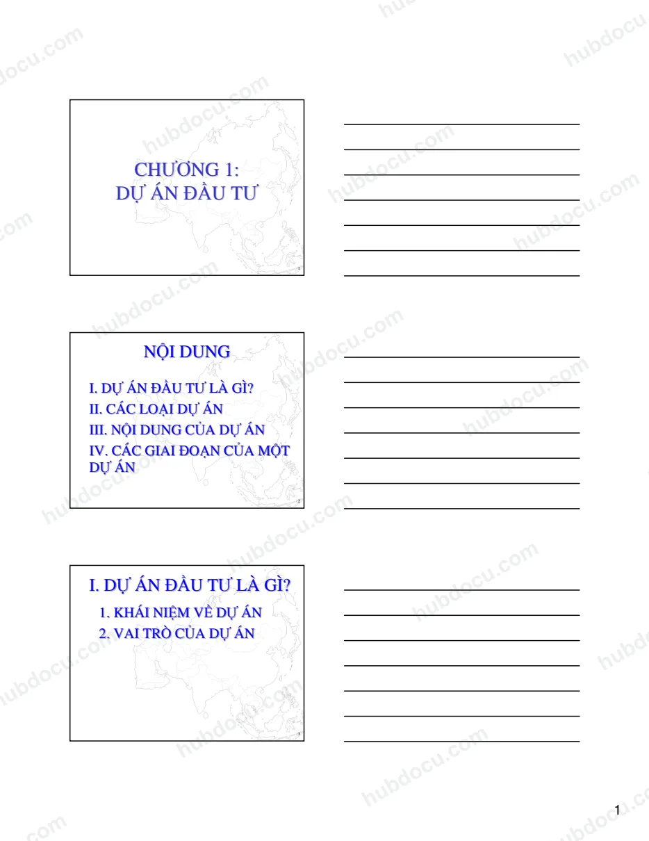 Thẩm định dự án đầu tư (Chương 1)