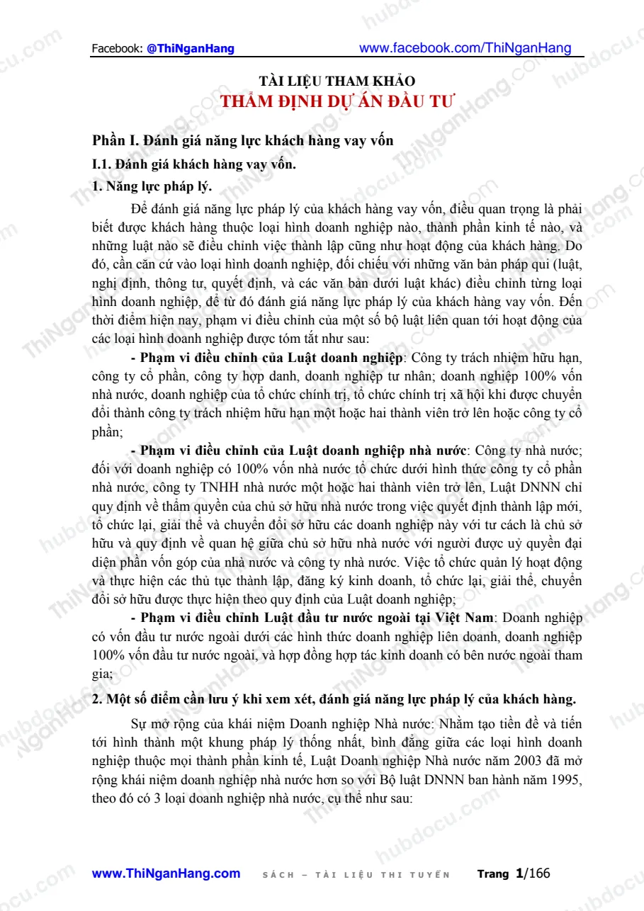Tài liệu Thẩm định dự án đầu tư - Ths.Nguyễn Trọng Tạo