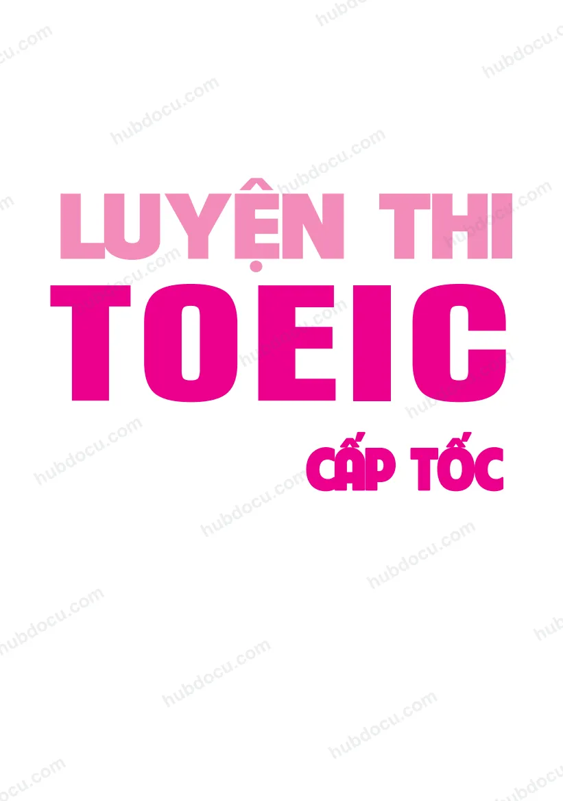 Luyện thi TOEIC cấp tốc - Part 5 (Ms.Mai Phương)