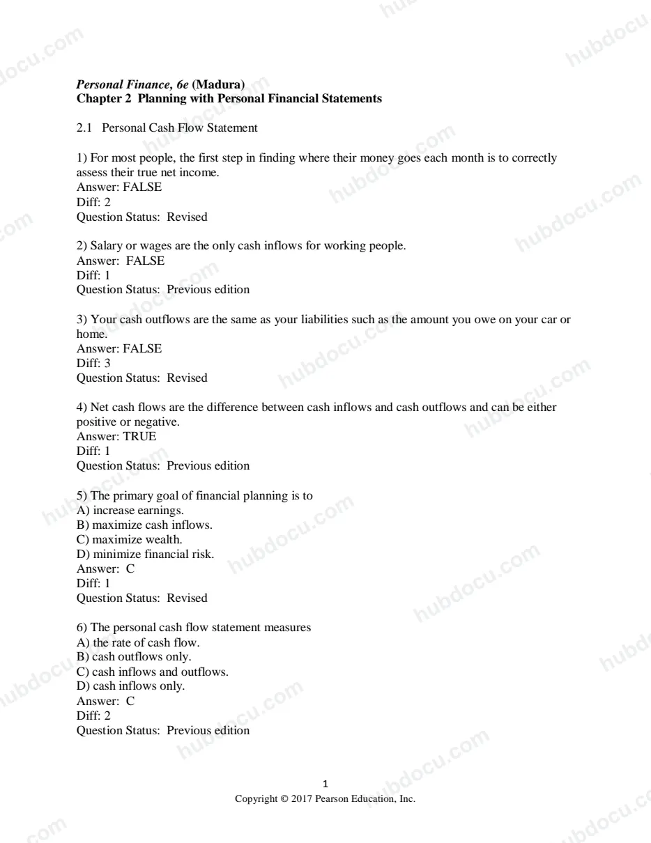 Personal Finance, 6e (Madura)