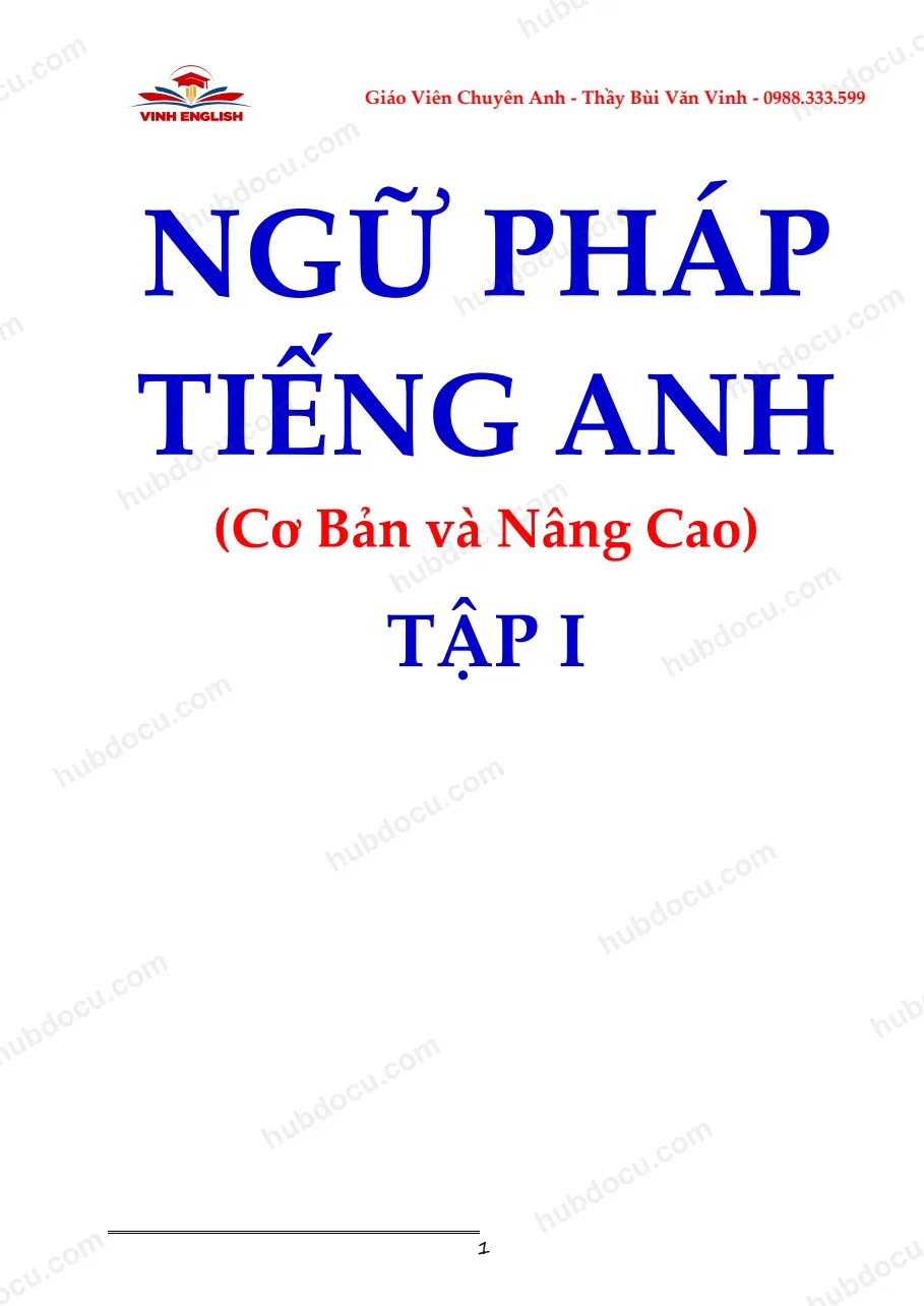 Ngữ pháp tiếng Anh (cơ bản và nâng cao)