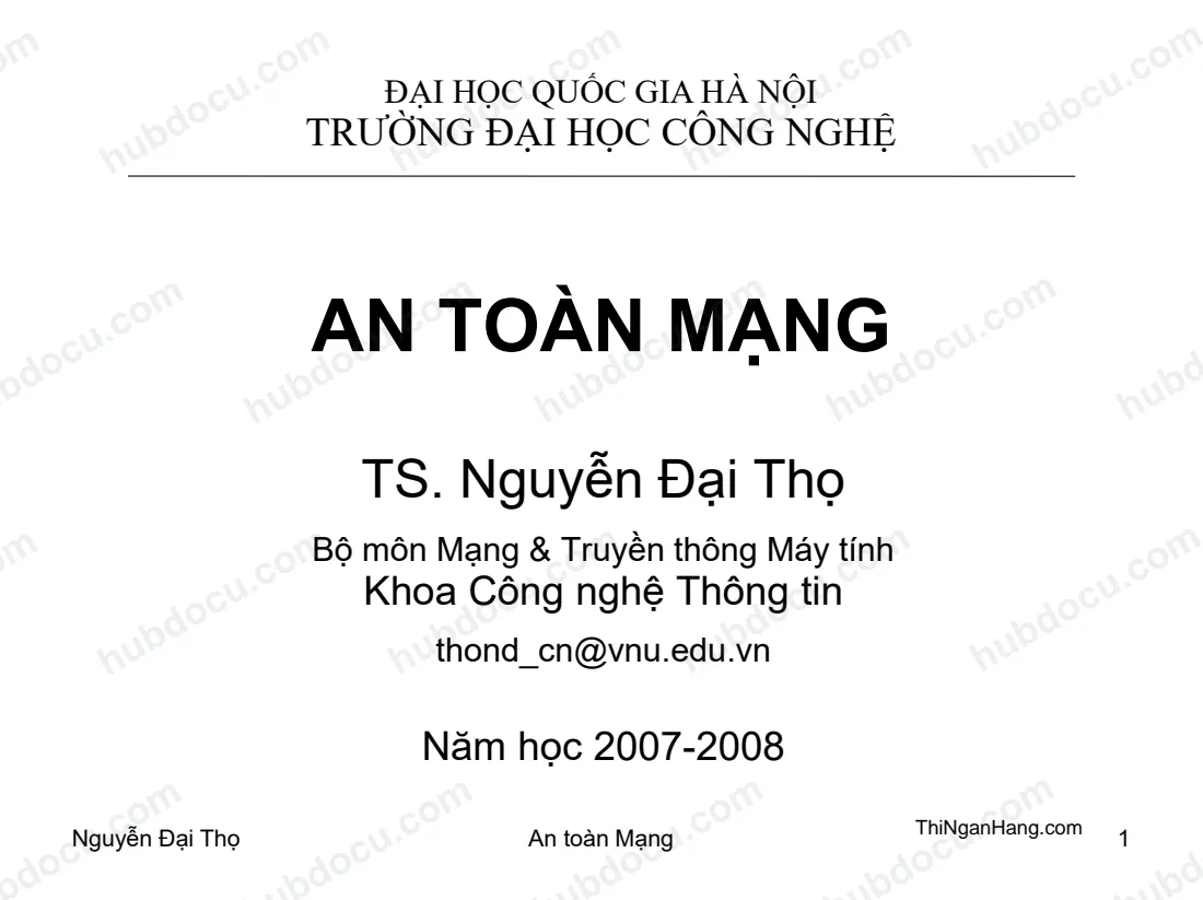 Slide An toàn mạng