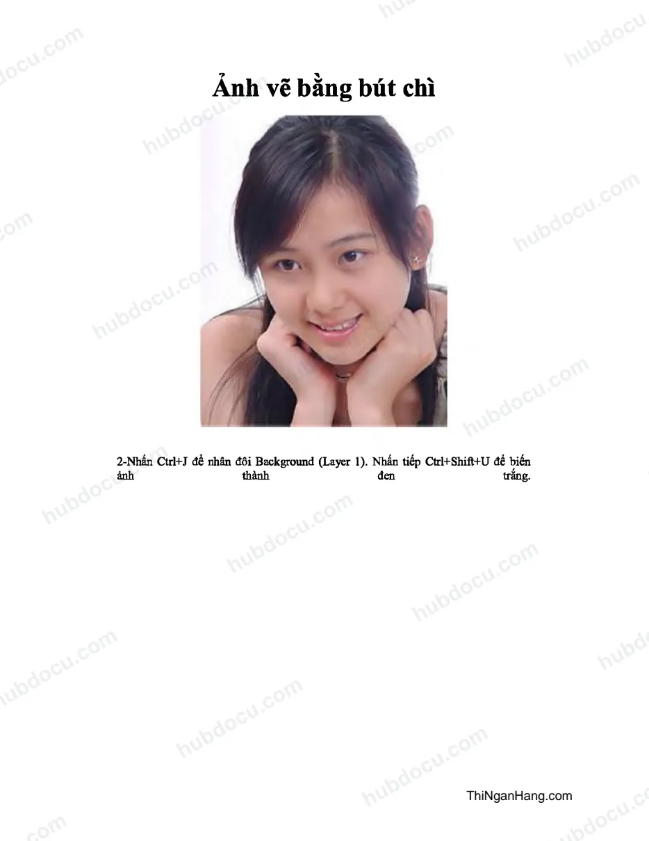 Ảnh vẽ bằng bút chì