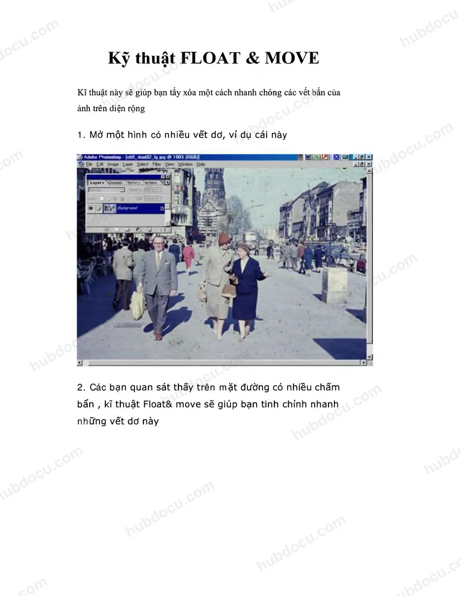 Kỹ năng FLOAT và MOVE trong Photoshop