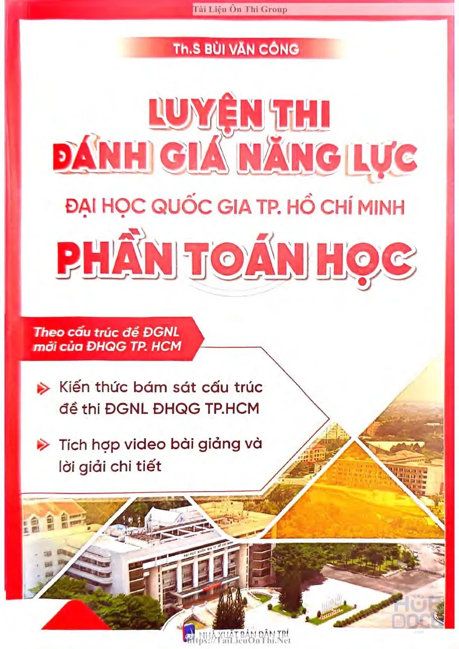 Luyện thi ĐGNL HCM phần Toán Học - Thầy Bùi Văn Công